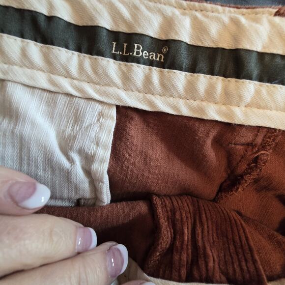 LL Bean Comfort Waist Straight Corduroy Pants Mens 38wx31L Brown Preppy 502864 - Picture 7 of 16